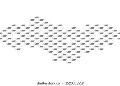 Scientific molecule background DNA double helix illustration with shallow depth of field. Mysterious wallpaper or banner with a DNA molecules. Genetics information vector
