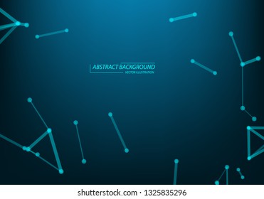 Scientific molecule background for medicine, science, technology, chemistry. Wallpaper or banner with a DNA molecules. Vector geometric dynamic illustration