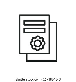 scientific publication vector icon