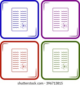 Scientific report icon