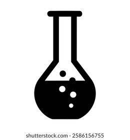 Scientific Research, Chemical Experiment, Laboratory Test Tube and Lab Equipment Icon – Science and Research Symbol, Experiment Analysis, Chemical Reactions