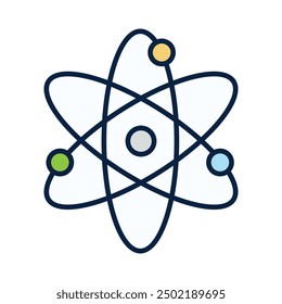 Icono de la investigación científica: Energía atómica, Innovación en Ciencia, Investigación molecular, Energía nuclear, Exploración científica