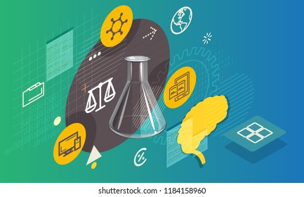Scientific Research Publication - Illustration as EPS 10 File