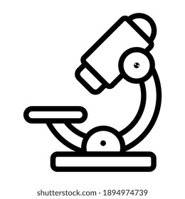 Herramienta de investigación científica, icono del microscopio 