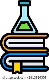 Scientific Study Icon Lineal Color Vector Illustration