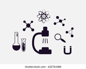 Scientific subjects, icon, vector illustration of Eps10