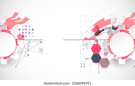 Scientific and technological ART concept. Abstract background with plexus effect. Vector