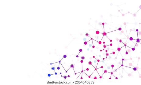 scientific and technological background. molecular structure background. molecules background and DNA. genetic and science research. Molecular abstract structure background.