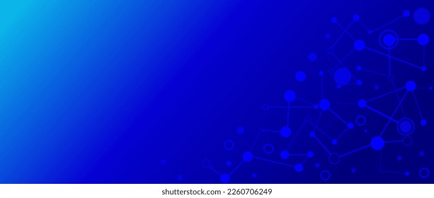 Referencia médica científica, tecnológica y molecular. Ingeniería genética y estructura molecular, red circular de ADN, concepto científico químico y biotecnológico, tecnología innovadora, salud