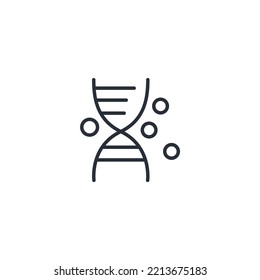 scientific thin line icons. Vector illustration isolated on white. Editable stroke.