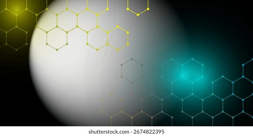 Scientific Vector Background with Chemical Structure, white grey gradient technology data network concept eps 10