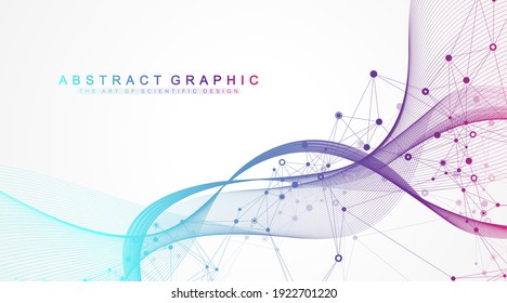 Scientific vector illustration genetic engineering and gene manipulation concept. DNA helix, DNA strand, molecule or atom, neurons. Abstract structure for Science or medical background. CRISPR CAS9