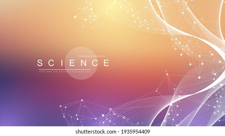 Scientific vector illustration genetic engineering and gene manipulation concept. DNA helix, DNA strand, molecule or atom, neurons. Abstract structure for Science or medical background. CRISPR CAS9 - Shutterstock ID 1935954409