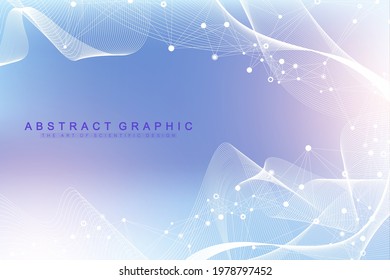 Scientific vector illustration genetic engineering and gene manipulation concept. DNA helix, DNA strand, molecule or atom, neurons. Abstract structure for Science or medical background. CRISPR CAS9.