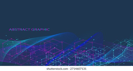 Scientific vector illustration genetic engineering and gene manipulation concept. DNA helix, DNA strand, molecule or atom, neurons. Abstract structure for Science or medical background.