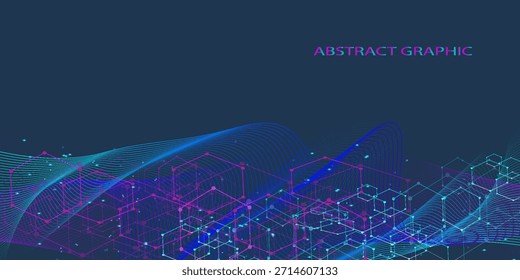 Scientific vector illustration genetic engineering and gene manipulation concept. DNA helix, DNA strand, molecule or atom, neurons. Abstract structure for Science or medical background.