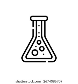 Wissenschaftliche Vektorgrafik eines Labors mit Ausrüstung, geeignet für Themen aus Wissenschaft, Forschung und Bildung