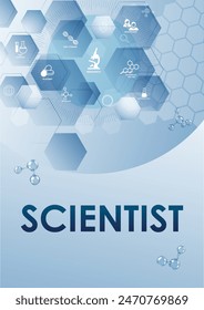 Scientist Background Light with Icon
