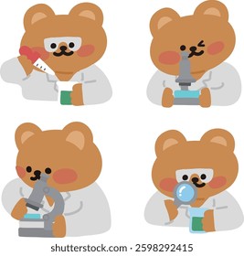 scientist character and Experimentation tools 
