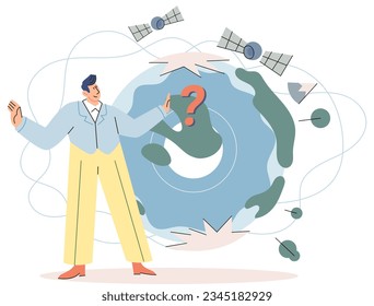 Scientist conducts research to study planet, makes experiments to determine level, state and degree of environmental problems. Studying behavior of living organisms under conditions of climate change