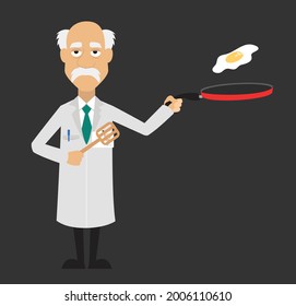 Science Cooking Flat Vektorgrafik Illustration