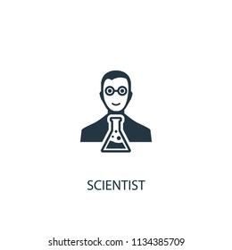 scientist creative icon. Simple element illustration. scientist concept symbol design from Science collection. Can be used for web and mobile.