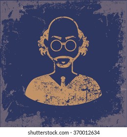 
Scientist design on old paper background,vector