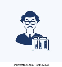 Scientist design,clean vector