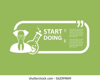 Scientist design,clean vector