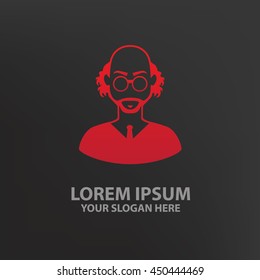 Scientist design,logo template,clean vector