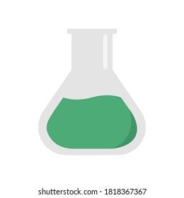 the scientist equipment vector. magnifying glass, syringe, and chemical glass