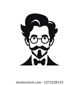 scientist expert character mascot design vector