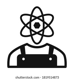 
Scientist  Glyph Style vector icon which can easily modify or edit
