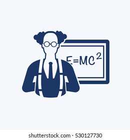 Scientist icon design, clean vector