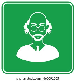 Scientist icon design,clean vector