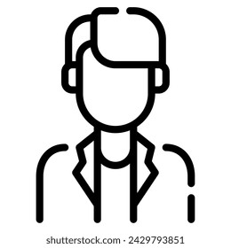 Scientist icon illustration for web, app, infographic, etc