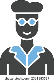 Scientist Icon image. Suitable for mobile application.