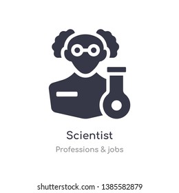 scientist icon. isolated scientist icon vector illustration from professions & jobs collection. editable sing symbol can be use for web site and mobile app