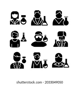 icono científico o logotipo símbolo de señas aislado ilustración vectorial - Colección de iconos vectoriales de estilo negro de alta calidad
