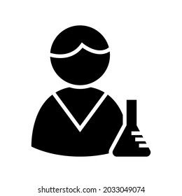 icono científico o logotipo símbolo de signo aislado ilustración vectorial - iconos vectoriales de estilo negro de alta calidad
