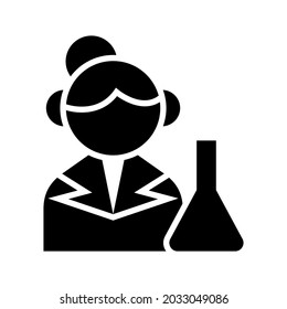 scientist icon or logo isolated sign symbol vector illustration - high quality black style vector icons
