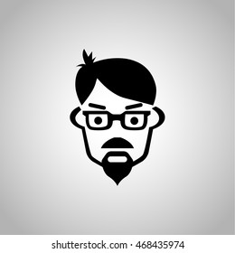 Scientist icon on the background