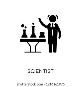 Scientist icon. Scientist symbol design from Professions collection. Simple element vector illustration on white background.