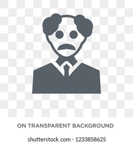 Scientist icon. Trendy flat vector Scientist icon on transparent background from Professions collection. 