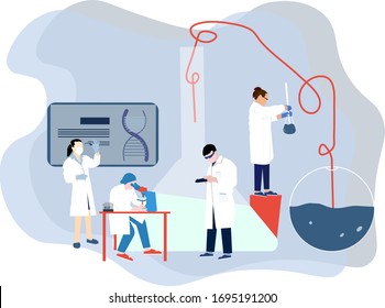 Scientist in laboratory. Research team. Medical.