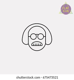 scientist line icon