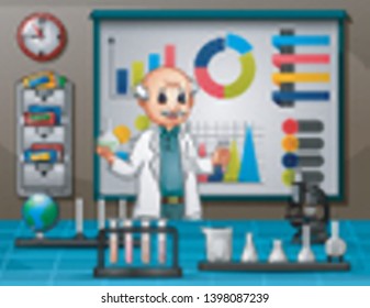 Scientist man conducting research in a lab