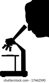 the scientist and the microscope