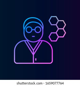 Scientist nolan icon. Simple thin line, outline vector of biology icons for ui and ux, website or mobile application