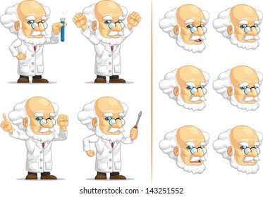 Scientist or Professor Customizable Mascot